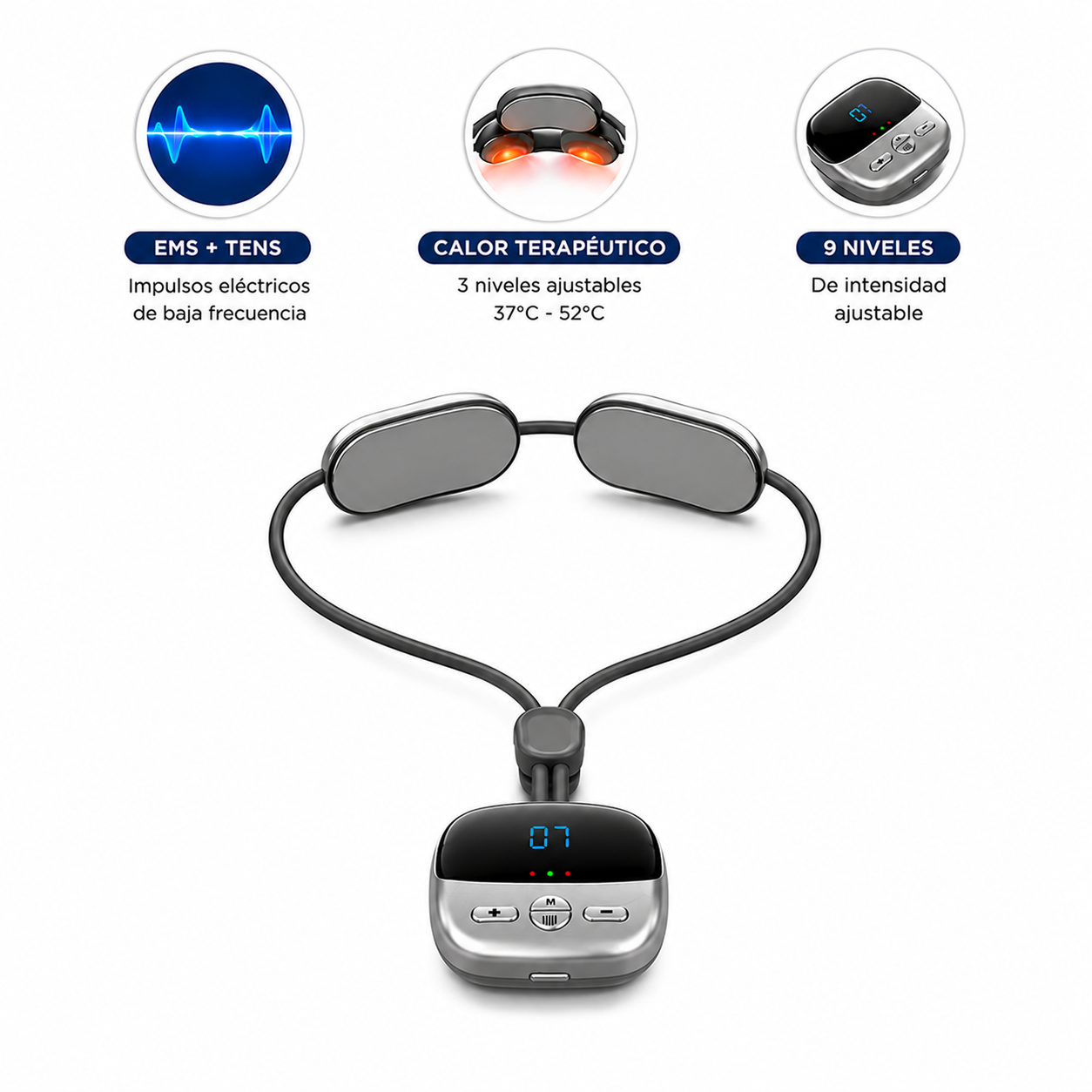 Masajeador Cervical EMS con Calor Sowik™