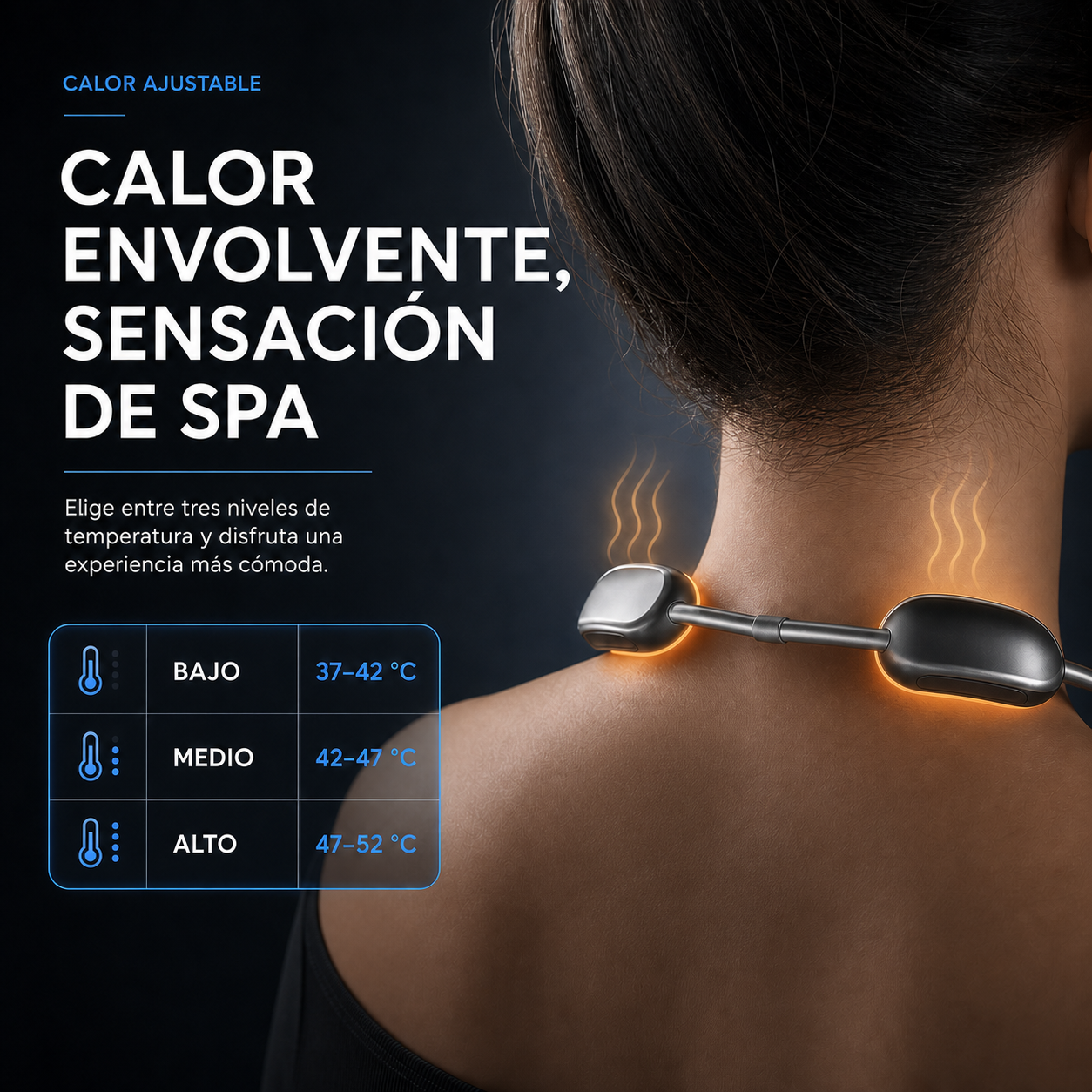 Masajeador Cervical EMS con Calor Sowik™